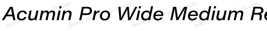Acumin Pro Wide Medium Regular字体转换